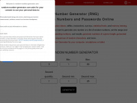 random-number-generator.com Webseite Vorschau