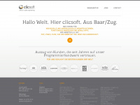 clicsoft.ch Webseite Vorschau