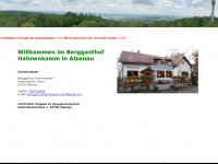 berggasthofhahnenkamm.de Webseite Vorschau