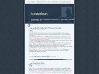 friedericus.de Webseite Vorschau
