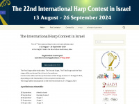 harpcontest-israel.org.il Webseite Vorschau