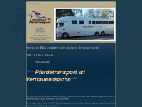 mueller-pferdetransporte.de Webseite Vorschau