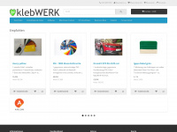 klebwerk-shop.de Webseite Vorschau