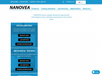 nanovea.com Webseite Vorschau