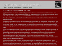 oak-wood-galloways.de Webseite Vorschau