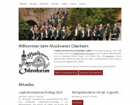 musikverein-odenheim.de Webseite Vorschau
