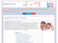 babyphone-test-info.de Webseite Vorschau