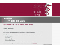 aeskul-klinik.de Webseite Vorschau