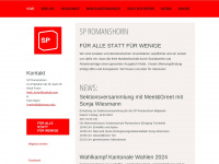 spromanshorn.ch Webseite Vorschau