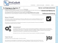pricosoft.com Webseite Vorschau