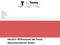 temizbau.de Webseite Vorschau