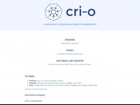 cri-o.io Webseite Vorschau