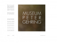 museum-peter-gehring.com Webseite Vorschau