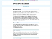 spaceofknowledge.net Webseite Vorschau