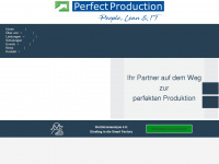 perfect-production.de Webseite Vorschau