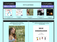 coolmill-records.com Webseite Vorschau