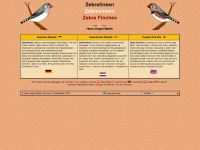 zebrafink.de Webseite Vorschau