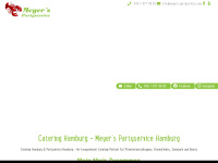 meyers-partyservice.com Webseite Vorschau