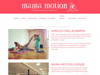 mama-motion.de Webseite Vorschau