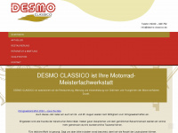 desmo-classico.de Webseite Vorschau