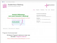 studienhaus-marburg.de Webseite Vorschau