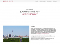 respublicaverlag.com Webseite Vorschau