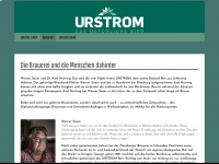 urstrom-bier.de Webseite Vorschau