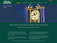 haller-clock.com Webseite Vorschau