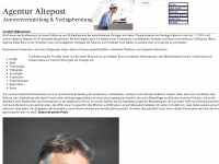 agentur-altepost.de Webseite Vorschau
