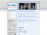 maehler-baustoffe.de Webseite Vorschau