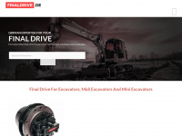 excavator-finaldrive.com Webseite Vorschau