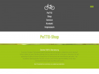 petto-bike.de Webseite Vorschau