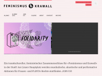 feminismus-krawall.at Webseite Vorschau