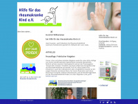 kinderrheuma.info Webseite Vorschau