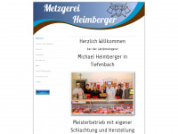 heimberger-metzgerei.de Webseite Vorschau