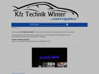 kfz-technik-winter.at Webseite Vorschau
