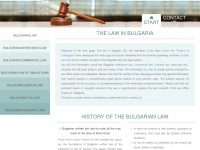 bulgaria-law.eu Webseite Vorschau