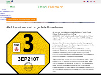 emisni-plaketa.cz Webseite Vorschau
