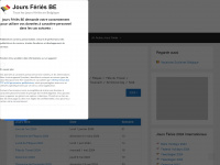 joursferies-be.be Webseite Vorschau