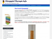 klangspiel-therapie.info Webseite Vorschau