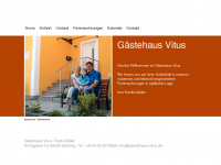 gaestehaus-vitus.de Webseite Vorschau