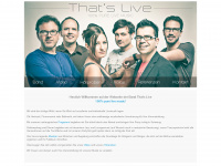 thatslive-band.de Webseite Vorschau