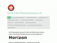 grow-led-pflanzenlampen.ch Webseite Vorschau
