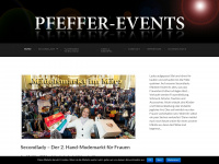 pfeffer-events.de Webseite Vorschau