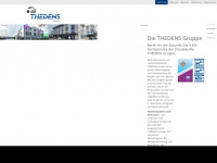 thedens-gruppe.de Webseite Vorschau