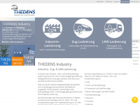 thedens-industry.com Webseite Vorschau