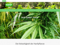hanf-produkt.de Webseite Vorschau