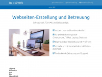 quick2web.ch Webseite Vorschau