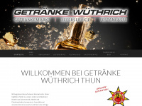 wuethrich-getraenke.ch Webseite Vorschau