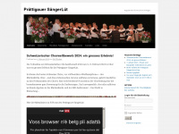 festtagschor.ch Webseite Vorschau